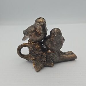 Vtg Rosalco silver plate perched birds salt & pepper shaker set made Japan‎